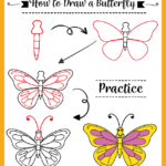 how to draw a butterfly