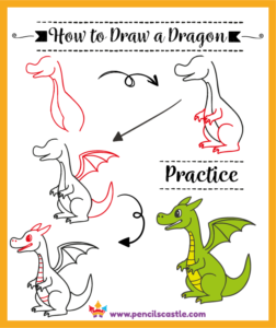 how to draw a dragon