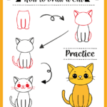 how to draw a cat