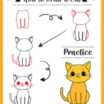 how to draw a cat