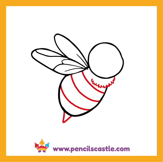 Add the stripes and sting