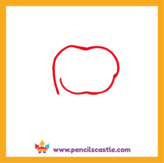 draw the head outline of the dinosaur