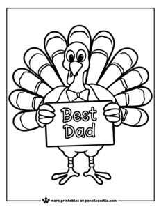 54 Turkey Coloring Pages (Free Printable PDFs) - Pencils Castle