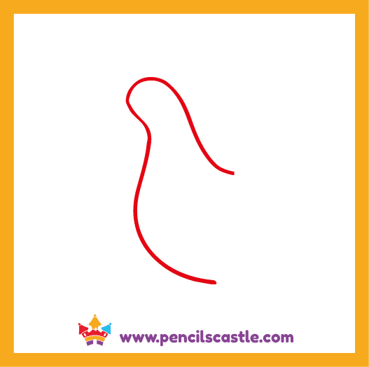 draw the chicken's body