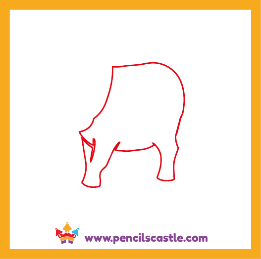draw the cow's body shape