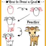 how to draw a goat, easy step-by-step drawing
