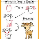 how to draw a goat, easy step-by-step drawing