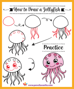 How to draw a jellyfish