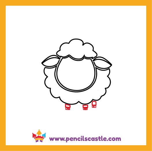 draw the sheep's legs