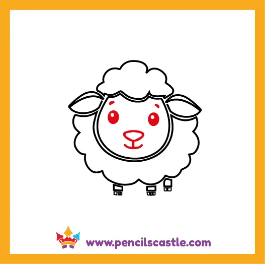 How To Draw A Sheep Face Step By Step Easy