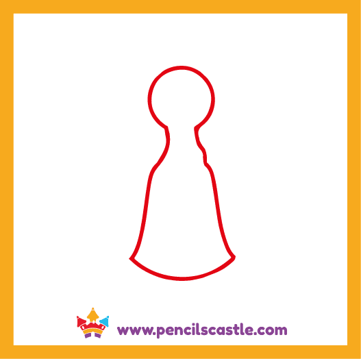 draw the turkey's body shape
