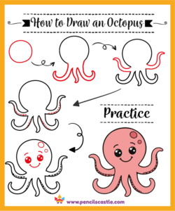 How to draw an octopus