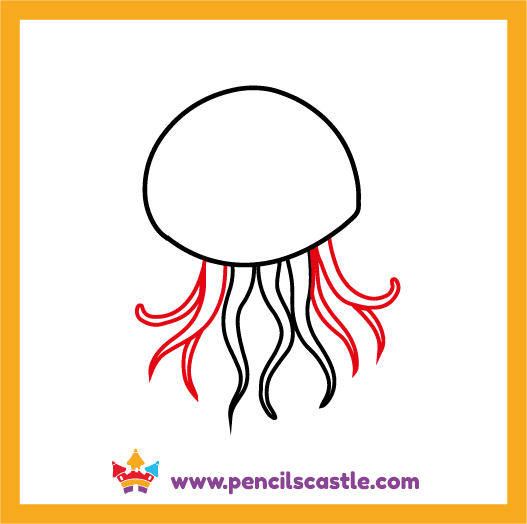 Draw the remaining tentacles