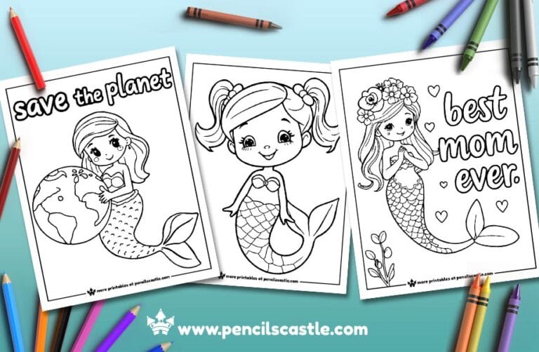 44 Mermaid Coloring Pages (Free Printable PDFs)
