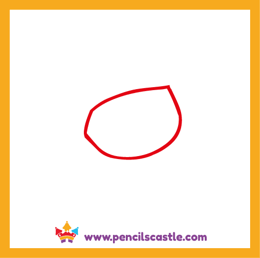 draw the head outline of the mermaid