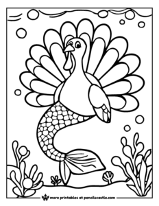 54 Turkey Coloring Pages (Free Printable PDFs) - Pencils Castle