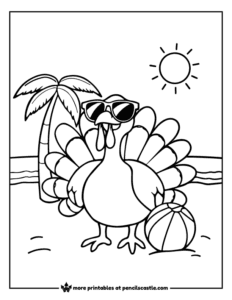 54 Turkey Coloring Pages (Free Printable PDFs) - Pencils Castle