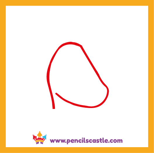 draw the head outline of the unicorn