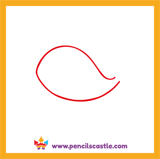 Draw the body outline of the whale